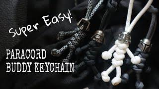 HOW TO MAKE PARACORD BUDDY, PARACORD KEYCHAIN TUTORIAL, PARABUDDY, PARACORD ZIPPER.