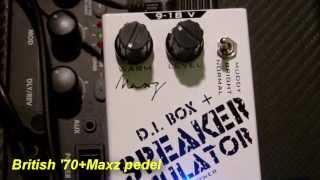 Test Maxz pedals D.I. box Speaker Simulator+Fender Mustang I By Wat