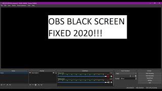 OBS BLACK SCREEN Display and game capture on laptops FIXED!! 2020