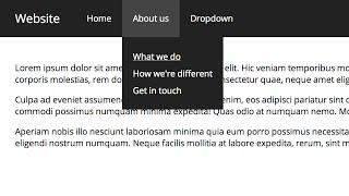 Pure CSS Dropdown Navigation Bar (Improved)