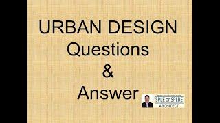 Urban Planning - Part 1 Architect Licensure Examination - ALE Review   Urban Design