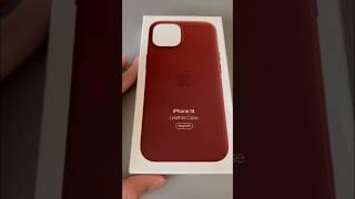Unboxing Apple iPhone 14 Leather Magsafe Case (from Amazon, link in description ) ASMR