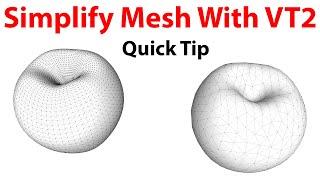 Simplify Mesh With Vertex Tools in SketchUp - Quick Tip