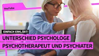 Worin unterscheiden sich Psychologen, Psychotherapeuten und Psychiater?