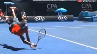 Gael Monfils vs Andrey Kuznetsov Highlights ᴴᴰ 2016   Segment100 05 39 997 00 06 09 700