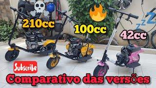 Comparativo dos Walk Machine 42cc - 100cc - 210cc