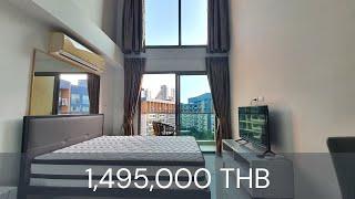 40,000 USD double height condo for sale near Jomtien Beach in Pattaya!