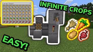 EASIEST 1.21 AUTOMATIC CROP FARM TUTORIAL in Minecraft Bedrock (MCPE/Xbox/PS/Switch/PC)