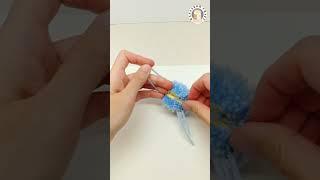Amigurumi Ball | Crochet Pom Pom | Full video tutorial is on my channel | #shorts #crochet #pompom