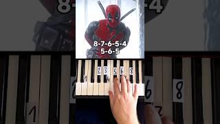 Bye Bye Bye Nsync Deadpool and Wolverine Piano Tutorial #shorts