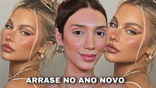 MAKE DE *ANO NOVO NA PRAIA* | MAQUIAGEM SIMPLES E LINDA PARA *ARRASAR NO ANO NOVO*