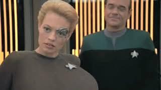 Jeri Ryan (Seven of Nine) Breast Expansion Morph in Star Trek video 3