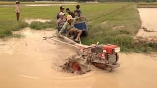 The power of kubota TR 120 on the farm