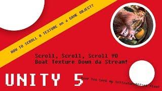 How to Scroll a Texture on a Game Object in Unity | Easy Beginner Tutorial