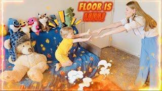 The Floor is Lava Game! Can Baby Vova & Mama Escape? | Kids Fun Story