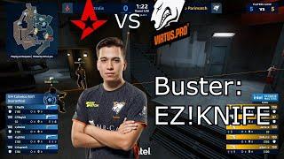 Buster knives Device l Astralis vs Virtus pro - HIGHLIGHTS l (Overpass,Train,Inferno) l CSGO