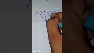 Himanshu name into brand logo l Himanshu convert into logo #shorts #viral #art #trending #satisfying