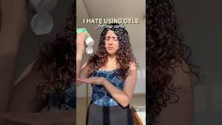 Crunchy curls after using a gel- you just have to do this #curlyhairtips