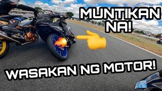 MIO 160CC VS RAIDER FI SA RACETRACK | ANG DAMING SUMEMPLANG!