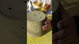 DIY Flowerpot made of cement for flowers with your own hands Crafts from cement Planters Crafts