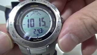 Casio PRW-3100T-7JF PROTREK Slim Line Series Triple Sensor Ver PRW-3100T-7