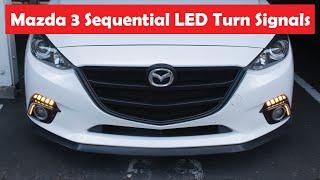 Mazda 3 Sequential LED Switchback Turn Signal Install