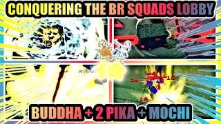 Buddha + 2 Pika + Mochi CONQUERS THE BR SQUADS LOBBY️ | GPO Battle Royale Squads