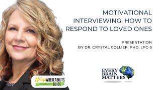 Motivational Interviewing: How to Respond to Loved Ones – Dr. Crystal Collier, PHD, LPC-S