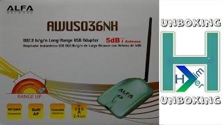 Alfa AWUS036NH 7dBi Bundle Unboxing