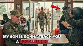 A Biker Slapped an 85-Year-Old Veteran in a Diner—30 Minutes Later, His Son Arrived with the Army