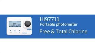 Hanna Instruments HI97711 Free and Total Chlorine Photometer