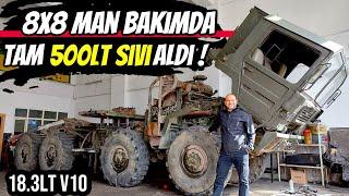 8X8 MAN Bakımda | Arazi Öncesi Tüm Sıvıları Değiştirdik! - 18.3lt V10 | 2.BÖLÜM