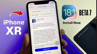 How to Install iOS 18.1 Beta 7 update on iPhone XR