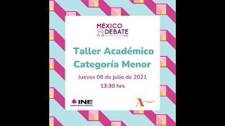 Taller Académico - México Debate 2021 - Categoría Menor.