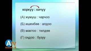 Негизги тест. Окшоштуктар (аналогиялар)