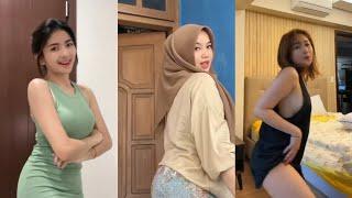 cewek cantik jago goyang tiktok viral terbaru | tante pemersatu bangsa hot seksi berdaster