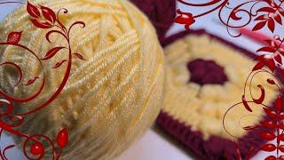 Super-SIMPLE and very BEAUTIFUL crochet motif. Knitting for BEGINNERS