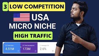 Low competition USA micro niche with high traffic | Low competition keyword research