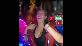 Slingshot Ride Girl |Funny Rides Shorts | Slingshot ride compilation videos