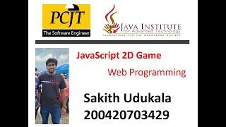 JavaScript 2D Game Development Project - Sakith Udukala