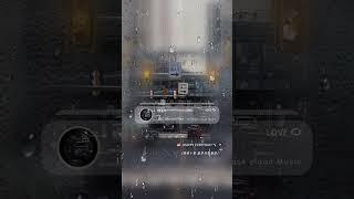 Simple rainy street in spring