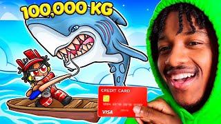 Spending $100,000 To Catch The BIGGEST SHARK In Roblox Fisch!