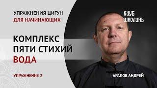 Комплекс пяти стихий. Стихия воды. Упражнение 2: "Змея выползает из пещеры". Цигун для начинающих.