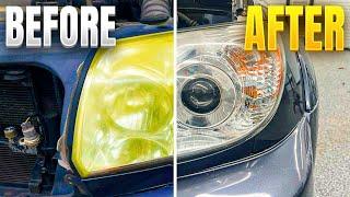 The BEST Headlight Restoration Method for Pro Detailers | 7 Minutes