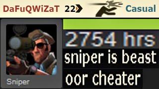 When a PRO plays CASUAL2700h+ Sniper Main Experience TF2