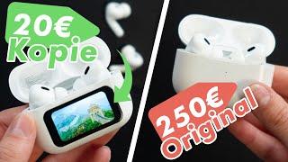 19€ AirPods Pro Fake mit Display vs Original: Das hat Apple (noch) nicht!