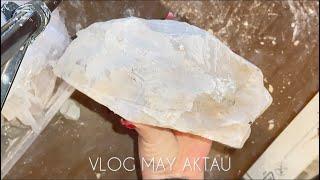 Колка глины. Звуки АСМР•ASMR SOUNDS CRUNCH CLAY CHALK. УГАДАЙТЕ ЧТО ЗА ГЛИНА? ;)