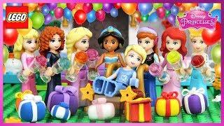  LEGO Disney Princess BIRTHDAY CELEBRATION Stop Motion Animation Cartoons for Kids