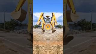 JCB Paidal Chal Raha Hai..#sujal13 #automobile #jcb #jcbvideo #aivideo #ai #aiediting