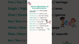 звучат одинаково, но означают разное